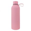 Bidon, butelka termiczna 500ML, stal nierdzewna z powłoką SOFT TOUCH jasny róż BD46R