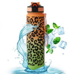 Butelka na wodę, bidon PANTERKA 1L ombre pomarańcz z zielonym BD43WZ3