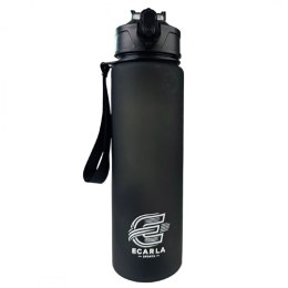 Butelka na wodę, sportowy bidon matowy 750ML czarny ECARLA SPORTS BD48