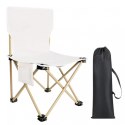 Składane krzesło turystyczne, kempingowe, wędkarskie z kieszonką KRT12K