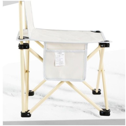 Składane krzesło turystyczne, kempingowe, wędkarskie z kieszonką KRT12K