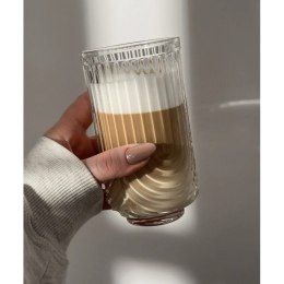 Szklanka ryflowana wysoka 480 ml grube szkło 1szt SZK64
