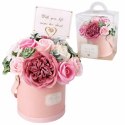 Flower box, bukiet zapachowych kwiatów mydlanych w pudełku 21х22cm BUK10R